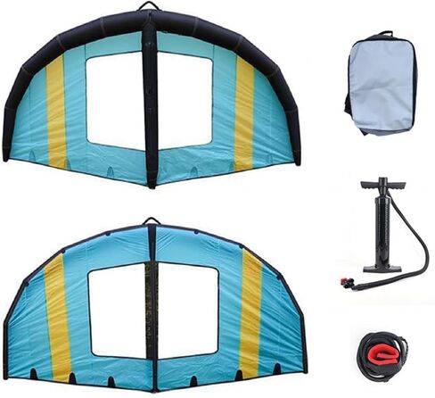 Inflatable Surfing Wing Windsurfing Sail,Lightweight Stable Inflatable Kite Hydrofoil,Wind Surfing Surfboard and Sail,with Storage Bag Kiteboard,5m³ in Kuwait