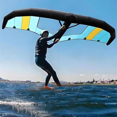 Inflatable Surfboard for Windsurfing and Wing Surfing, Portable Surfboard Sail, Handheld Foil Wing Kite for Water Features and Snow Ski Surfing,6m³ in Kuwait