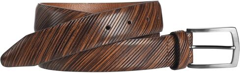 Johnston & Murphy Men's Diagonal-Etched Belt in Kuwait