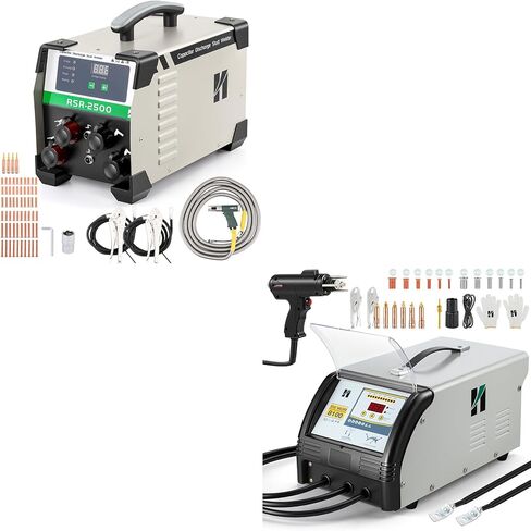 Huanyu Capacitor Discharge Stud Welder M3-M10 Stud Bolt Plate Welder Welding Machine Welding Bolt Plate Insulation Nail Screw Low Carbon Steel Aluminum Brass (2500+8100) in Saudi Arabia