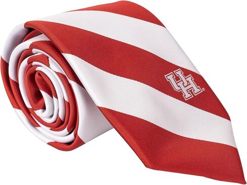 Desert Cactus University of Houston - Southeast Neck Tie UH Cougars 100% Polyester Necktie with Logo, Officially Licensed (Style A) in Saudi Arabia