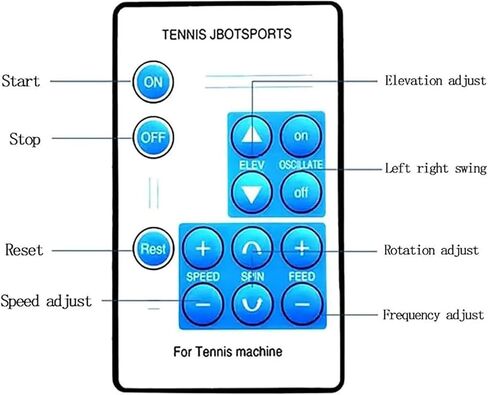 آلة كرات التنس، قاذفة كرات التنس الأوتوماتيكية، سعة 50 كرة، زاوية إطلاق قابلة للتعديل، تدريبات مبرمجة مسبقًا ومخصصة، للمبتدئين في التدريب الرياضي الفردي in Kuwait