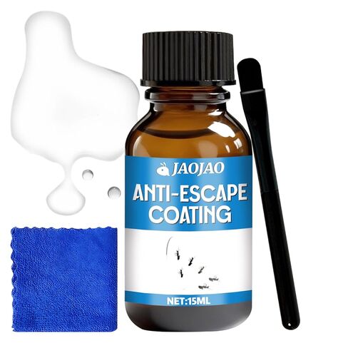 JAOJAO Anti-Escape Coating Creates Slippery Non-Drying Barrier with Brush Easy Application Wear Resistant Long-Lasting Protection Stop Reptiles Anti-Escape Protection, 15ml in Kuwait
