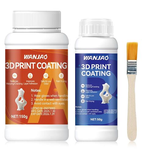 3D Print Coating, Clear Epoxy, Epoxy Resin High-Performance Excellent Coverage Mould Making Special Effects Silicone Rubber Hard Coating, 3:1 Mix for Smoothing 3D Printed Parts, 150g+50g in Kuwait