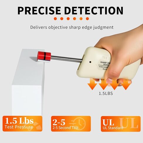 جهاز اختبار الحواف الحادة، مع أغطية اختبار مكونة من 3 طبقات، 21 عبوة، ضغط 1.5 رطل، 2 في ضربة واحدة، وقت اختبار 2-5 ثوانٍ، معتمد من UL للكشف عن الحواف الحادة في المنتجات الكهربائية والأجهزة المنزلية in Kuwait