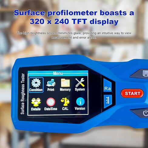 Surface Roughness Tester Meter Portable Profilometer, Ra/Rz/Rq/Rt, 0.001 µM Resolution, Support Curves, Roughness Profiles, and Direct Profile in Kuwait