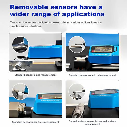 Surface Roughness Tester Meter Portable Profilometer, Ra/Rz/Rq/Rt, 0.001 µM Resolution, Support Curves, Roughness Profiles, and Direct Profile in Kuwait