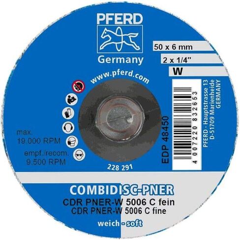 PFERD 48450 2" Unitized COMBIDISC Type CDR, SiC Fine (W) 2SF (25pk) in Saudi Arabia