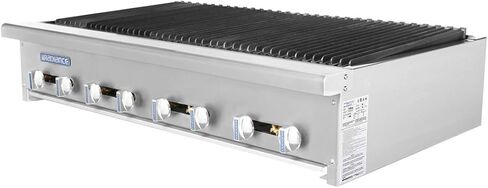 TARB48 48 Broiler with Stainless Steel Construction Heavy Duty Cast Iron Radiant Cover Bull-Nose Stainless Steel Front Removable Heavy Duty Angled Radiant and PPS Knobs in Saudi Arabia