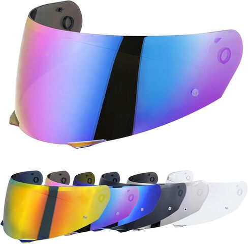 استبدال درع الخوذة Vcoros I90 ، I90 خوذة درع متصل بملحقات خوذة HJ-33 (Chrome Silver) in Kuwait