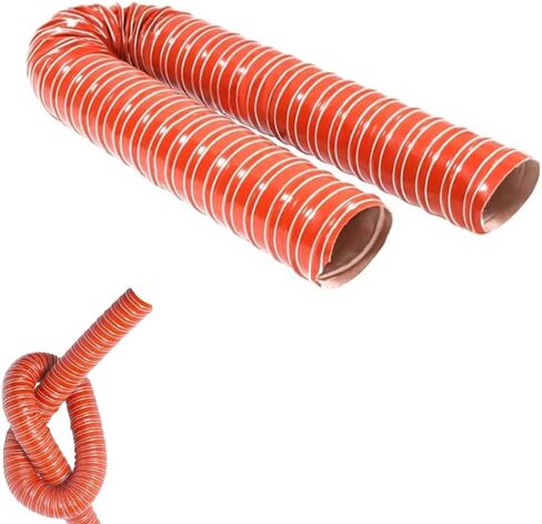 4" Silicone Flexible Automotive Air Duct Hose 3.3" x 2.8ft - Brake Cooling & Ventilation Duct for Air Systems, Durable Coated Fiberglass, High-Performance 40mm (2m/6.6ft) in Saudi Arabia