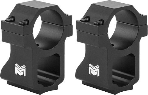 حلقات نطاق Monstrum متوافقة مع Ruger 10/22 | ارتفاع مركزي 1.5 بوصة مع قاعدة شفافة | قطر 30 ملم in Saudi Arabia