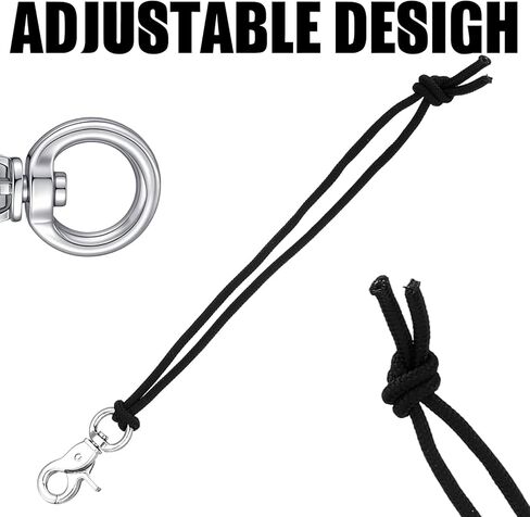 Soulchen 2 Sets Snowboard Leash Cord Clip Ski Skate Leash Adjustable Snowboard Binding Straps Safety Body Board Strap Replacement for Bindings Boots Women Men in Saudi Arabia