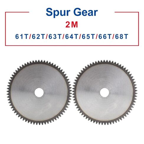 ترس مسطح 2M61T/62T/63T/64T/65T/66T/68T من الأسنان تروس معدنية منخفضة الكربون فولاذ تروس ارتفاع 20 مللي متر تتحمل 20 مللي متر 1 قطعة (65 سنًا) in Kuwait