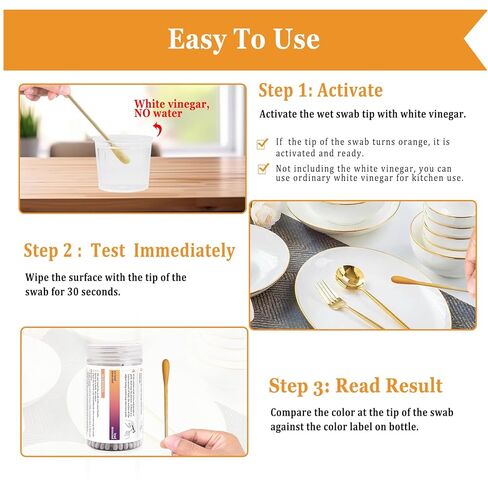 مجموعات اختبار الرصاص، 60 قطعة من مسحات اختبار الرصاص المنزلية للأطباق، مجموعة اختبار طلاء الرصاص لجميع الأسطح المطلية، والسيراميك المطلي، والألعاب، والمعادن، والخشب، والمجوهرات والمزيد in Kuwait