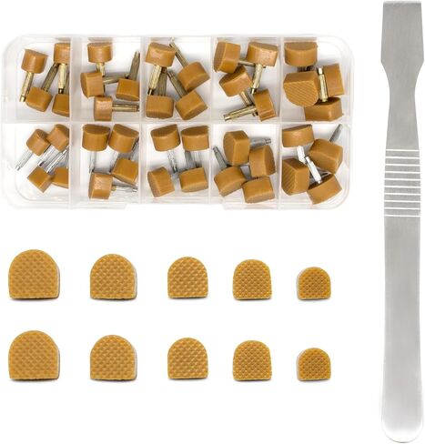 MHBH High Heels Tips Replacement Shoes Repair Caps, 20 Pairs Shoe Heel Repair, U Shape Heel Caps Shoe Heel Repair Kit for Women's Shoes With 1 pry nail iron sheet, 5 Sizes, 8,/9/10/11/12mm (Black) in Kuwait