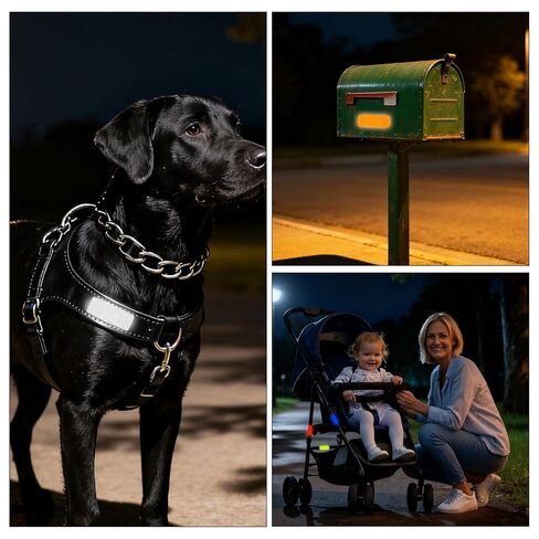 100pcs Reflective Stickers Hi Vis Reflective Tape Outdoor Waterproof Reflective Strips for Bikes Car Trailer Motorcycle Helmet Backpack Mailbox Scooter Golf Cart Clothing Post Red Yellow (100pcs) in Kuwait