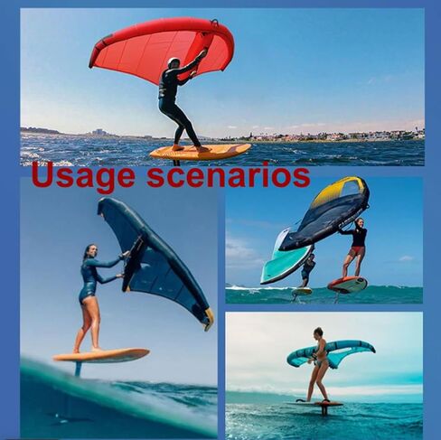 Inflatable Surfboard for Windsurfing and Wing Surfing, Portable Surfboard Sail, Handheld Foil Wing Kite for Water Features and Snow Ski Surfing,4m³ in Kuwait