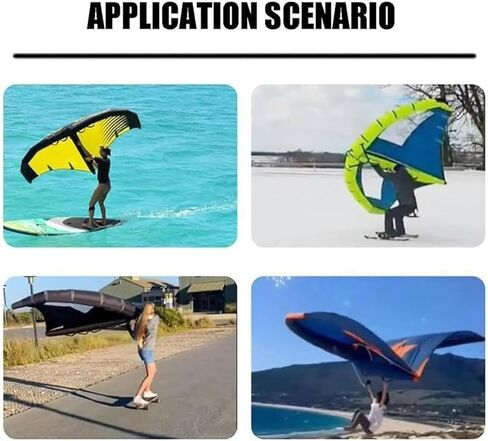 Inflatable Surfing Wing Windsurfing Sail,Lightweight Stable Inflatable Kite Hydrofoil,Wind Surfing Surfboard and Sail,with Storage Bag Kiteboard,5m³ in Kuwait