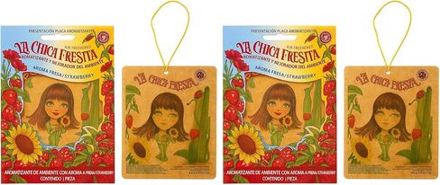 cf-5 5X The Original La Chica Fresita Automotive Air Freshener, Strawberry, 5 Piece in Kuwait
