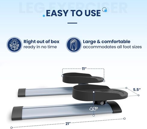 تمرين الساق أثناء الجلوس لكبار السن، تمرين الركبة والكتف للمكتب المنزلي، قابل للتكيف مع تمرين دواسة الذراع والساق تحت المكتب مع المقاومة، تمرين منخفض التأثير لإعادة التأهيل، متضمن حصيرة غير قابلة للانزلاق in Kuwait