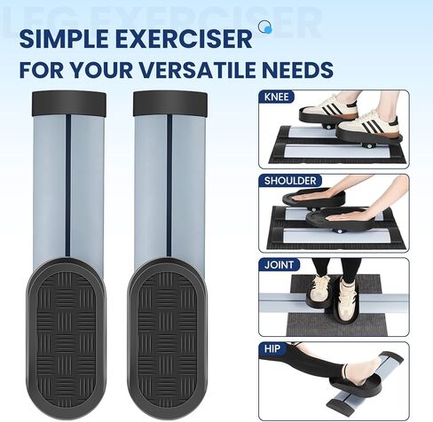 تمرين الساق أثناء الجلوس لكبار السن، تمرين الركبة والكتف للمكتب المنزلي، قابل للتكيف مع تمرين دواسة الذراع والساق تحت المكتب مع المقاومة، تمرين منخفض التأثير لإعادة التأهيل، متضمن حصيرة غير قابلة للانزلاق in Kuwait