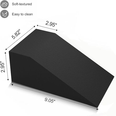 Pack of 2 Squat Wedge Blocks – Heel Elevated Squat Ramp & Slant Board for Calf Stretch, Ankle Mobility & Weightlifting – Non-Slip Home Gym Strength Trainer for Squats, Deadlifts & Balance in Saudi Arabia