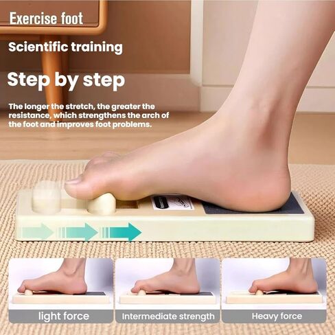 مدرب احترافي لتقوية الكاحل وقوس القدم، جهاز تمرين القدم باليه لتقوية القدم، جهاز تمرين الباليه بساق واحدة، منزلق توازن العلاج الطبيعي، بيج in Kuwait