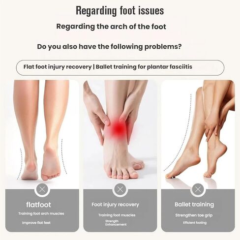 مدرب احترافي لتقوية الكاحل وقوس القدم، جهاز تمرين القدم باليه لتقوية القدم، جهاز تمرين الباليه بساق واحدة، منزلق توازن العلاج الطبيعي، بيج in Kuwait