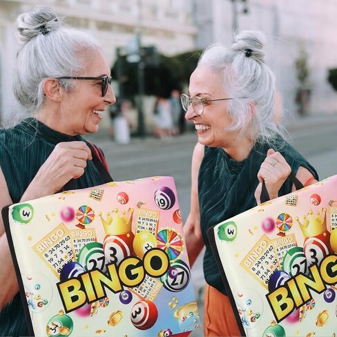 Thyle 2 Pack Bingo Night Comfort Seat Cushion Set 2" Cushion with Strap & Handles Comfortable Chair Pillow for Bingo Nights Gaming, Events, and Home Use in Saudi Arabia