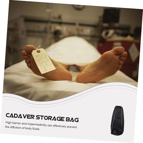 حقيبة تخزين الجسم Ciieeo Cadaver Bag من أجل مادة ارتداء نقل الجسم المتحللة مع مقابض للحمل وإمدادات الجنازة للتخلص الآمن من الجثة in Saudi Arabia