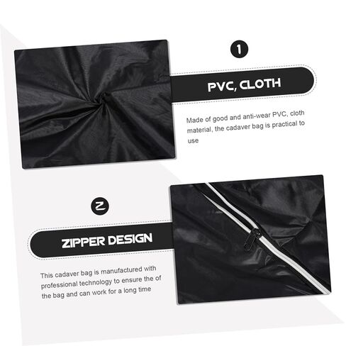 PRETYZOOM Windproof Body Storage Bag for Corpse Disposal Cadaver Bag with High Barrier and Impermeability Lightweight Funeral Supply for Home Hospital and Crematorium Use in Saudi Arabia