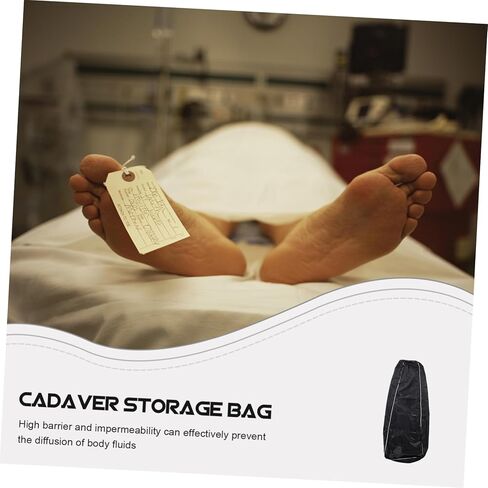 PRETYZOOM Windproof Body Storage Bag for Corpse Disposal Cadaver Bag with High Barrier and Impermeability Lightweight Funeral Supply for Home Hospital and Crematorium Use in Saudi Arabia