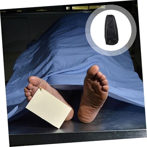 Sosoport Cadaver Bag حقيبة تخزين الجسم للتخلص من الجثث، أكياس الجسم المقاومة للرياح لحمل الجثث الميتة، لوازم الجنازة الآمنة للاستخدام في المنزل والمستشفى in Saudi Arabia