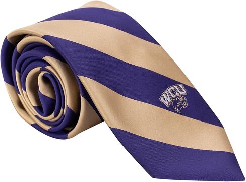 ربطة عنق جامعة Desert Cactus Western Carolina University WCU Catamounts 100% بوليستر مع شعار، مرخصة رسميًا (النمط A) in Saudi Arabia