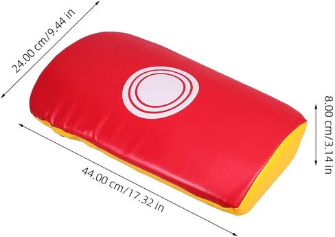 Mikinona Kickboxing Leg Pad Boxing Shield سميكة هدف التدريب على الفنون القتالية للبالغين، أحمر أصفر قوي حامي الضربة لممارسة التايكوندو والفنون القتالية المختلطة in Saudi Arabia