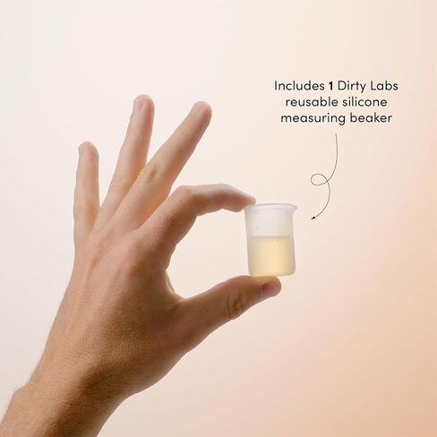 Dirty Labs | Reusable Silicone Measuring Beaker | Up tp 16 mL | Washable | For Use with Dirty Labs Bioenzyme Liquid Laundry Detergent in Kuwait