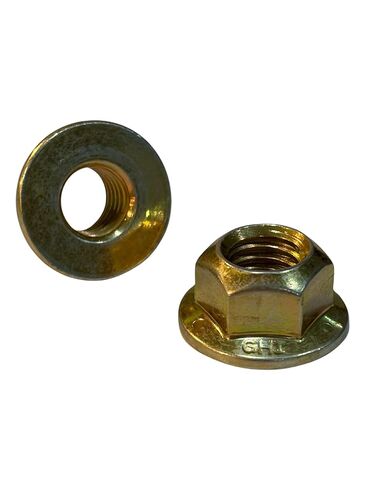 (100 قطعة) 5/16 "-18 درجة 8 شفة سداسية عزم الدوران السائد صواميل قفل علوي زنك أصفر ثلاثي التكافؤ وشمع in Kuwait