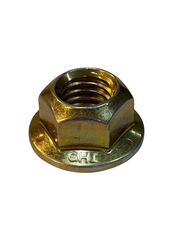 (100 قطعة) 5/16 "-18 درجة 8 شفة سداسية عزم الدوران السائد صواميل قفل علوي زنك أصفر ثلاثي التكافؤ وشمع in Kuwait