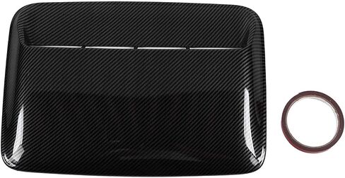 Aramox Bonnet Scoop Cover, ABS Carbon Fiber Hood Scoop Cover Universal for Automobile Modification Replacement(Glossy Black) in Kuwait