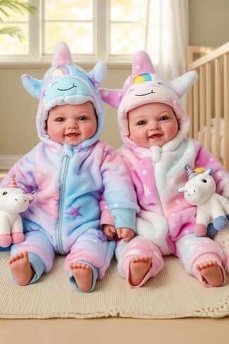 Babeside Baby Dolls Twins - 17 '' لطيف الجسم الناعم واقعية واقعية التوأم دمى الحياة الحقيقية طفلة وصبي مع إكسسوارات لهدايا الأطفال البالغة من العمر 3 سنوات ، تظاهر اللعب ، مجموعة in Kuwait