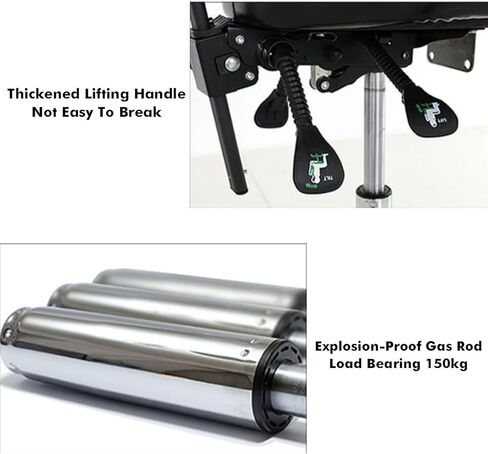 كرسي سرج مع دعم للظهر، كرسي دوار 360 درجة، كرسي مكتب بارتفاع هيدروليكي، ارتفاع قابل للتعديل 46-60 سم، لعيادة التجميل بالمنزل والمكتب in Kuwait