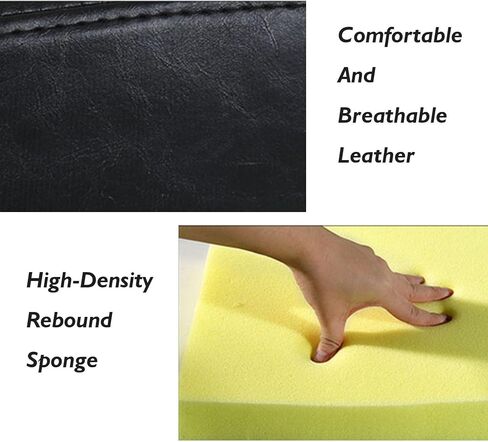 كرسي سرج مع دعم للظهر، كرسي دوار 360 درجة، كرسي مكتب بارتفاع هيدروليكي، ارتفاع قابل للتعديل 46-60 سم، لعيادة التجميل بالمنزل والمكتب in Kuwait