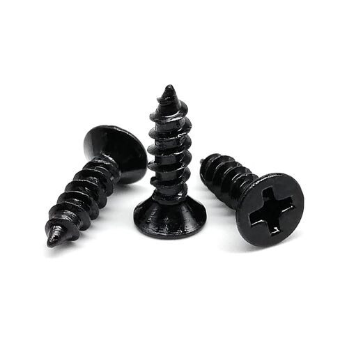 M3.5 M4 8/10/12-30mm Black Steel Small Cross Flat Countersunk Head Screw 50/100Pcs(16mm,50pcs M4) in Saudi Arabia