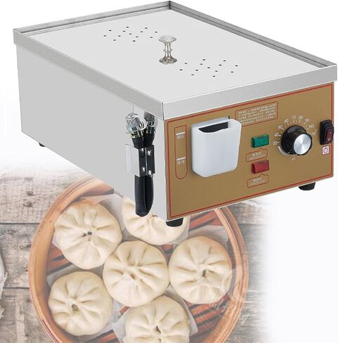 Electric Dim Sum Steamer Commercial Electric Steamer with Dry Boiling Alarm and Independent Water Supply System 30 110℃ Constant Temperature Adjustment for Cooking 2holes in Saudi Arabia