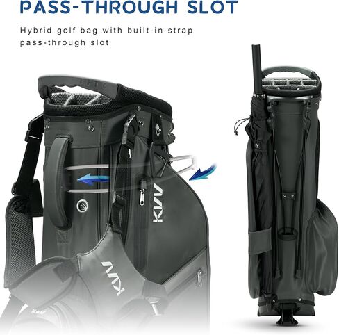 KVV 14-Way Golf Stand Bag, Lightweight Hybrid Golf Bag with Multiple Pockets, Dual Straps & Rain Cover, Premium Golf Bag for Men & Women in Kuwait
