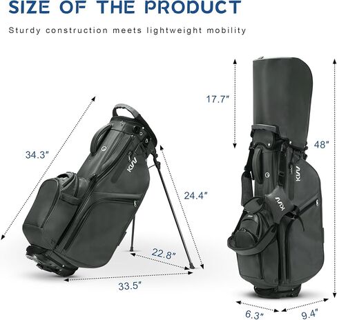 KVV 14-Way Golf Stand Bag, Lightweight Hybrid Golf Bag with Multiple Pockets, Dual Straps & Rain Cover, Premium Golf Bag for Men & Women in Kuwait