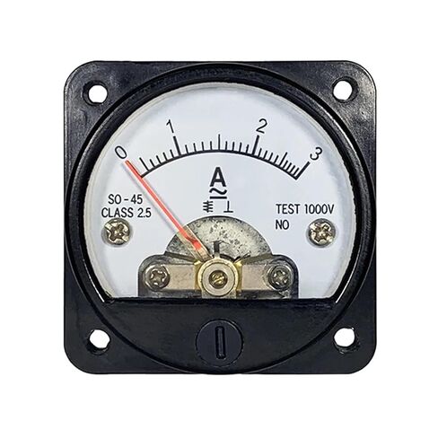 SO45 Pointer AC Ammeter 3A 5A 10A 15A 20A 30A Voltmeter 300V 500V Size 45mm Circular Instrument 1Pcs(AC 500V) in Saudi Arabia