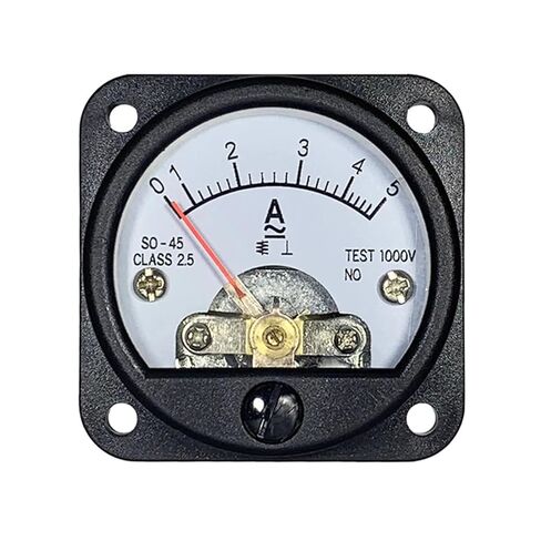 SO45 Pointer AC Ammeter 3A 5A 10A 15A 20A 30A Voltmeter 300V 500V Size 45mm Circular Instrument 1Pcs(AC 500V) in Saudi Arabia