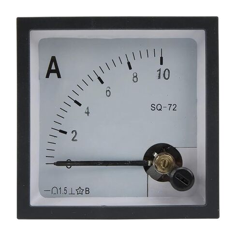 SQ-72 Pointer 72 * 72mm DC Ammeter 1A 2A 3A 5A 10A 15A 20A 30A 50A SQ-72 Analog AMP Meter Size CZ-72 1Pcs(15A) in Saudi Arabia